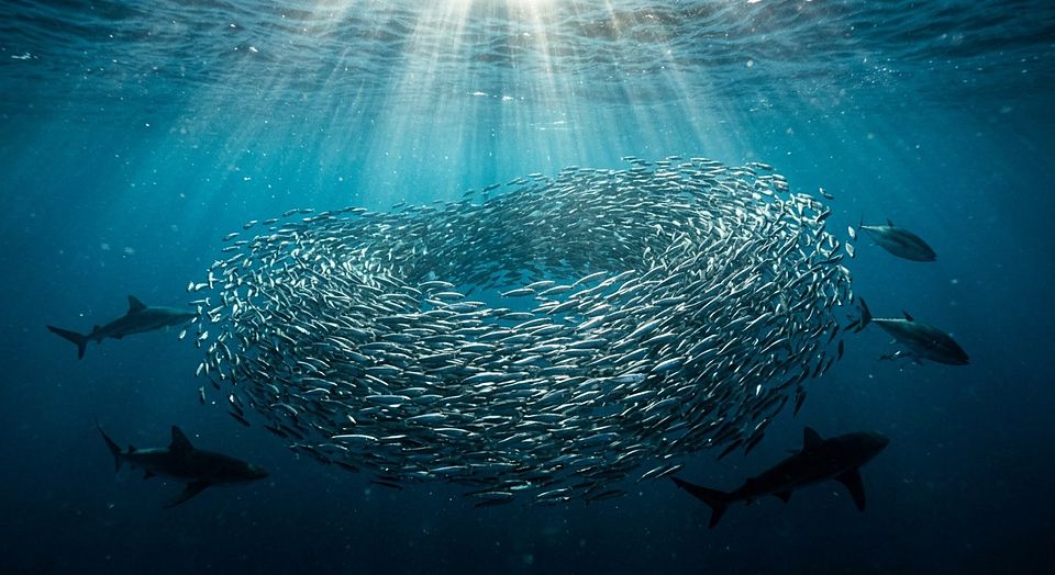 Illustration — Les bancs de poissons