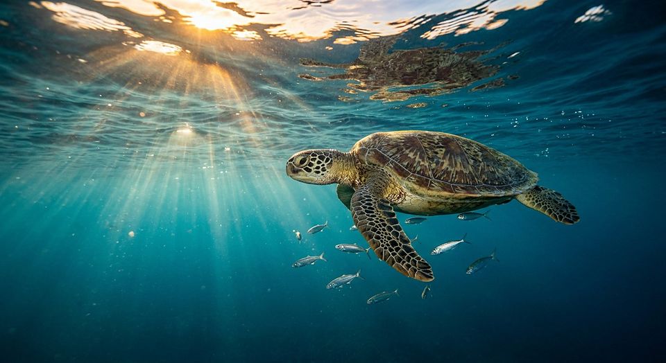 Illustration — L'orientation de la tortue de mer